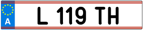 Trailer License Plate